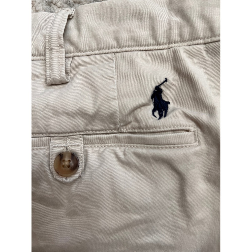 Polo Ralph Lauren Mens Chino Shorts 42 Stretch Straight Fit Beige Casual - Picture 15 of 16